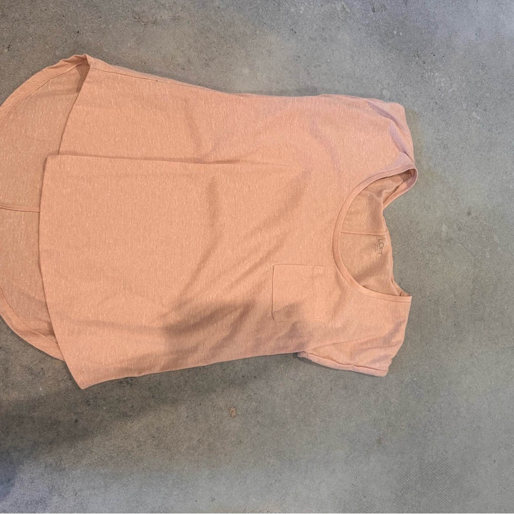 LOFT Light Pink Short Sleeve Tee